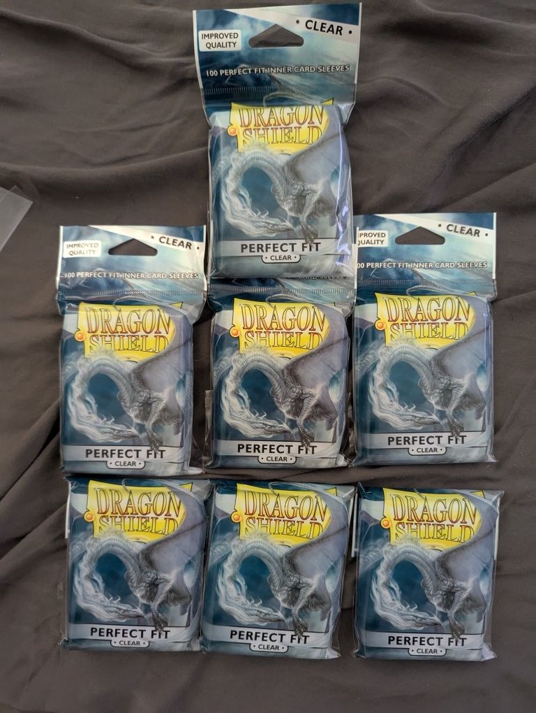 Dragon Shield Perfect Fit Clear Inner Sleeves Standard Size 100 ct