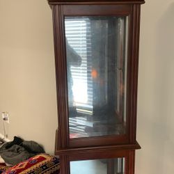 Real Wood Beautiful Antique Showcase For Sale