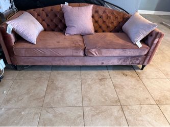Pink sofa - loveseat