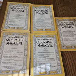 Vintage the national geographic magazine