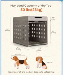 Dog crate coffee table  style. Never used