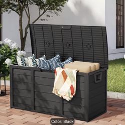 75 Gallon Pool Garden Bin Storage Black In Color 