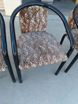 VINTAGE LEOPARD CHAIRS 