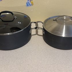 Two Non-Stick Cooking Pots