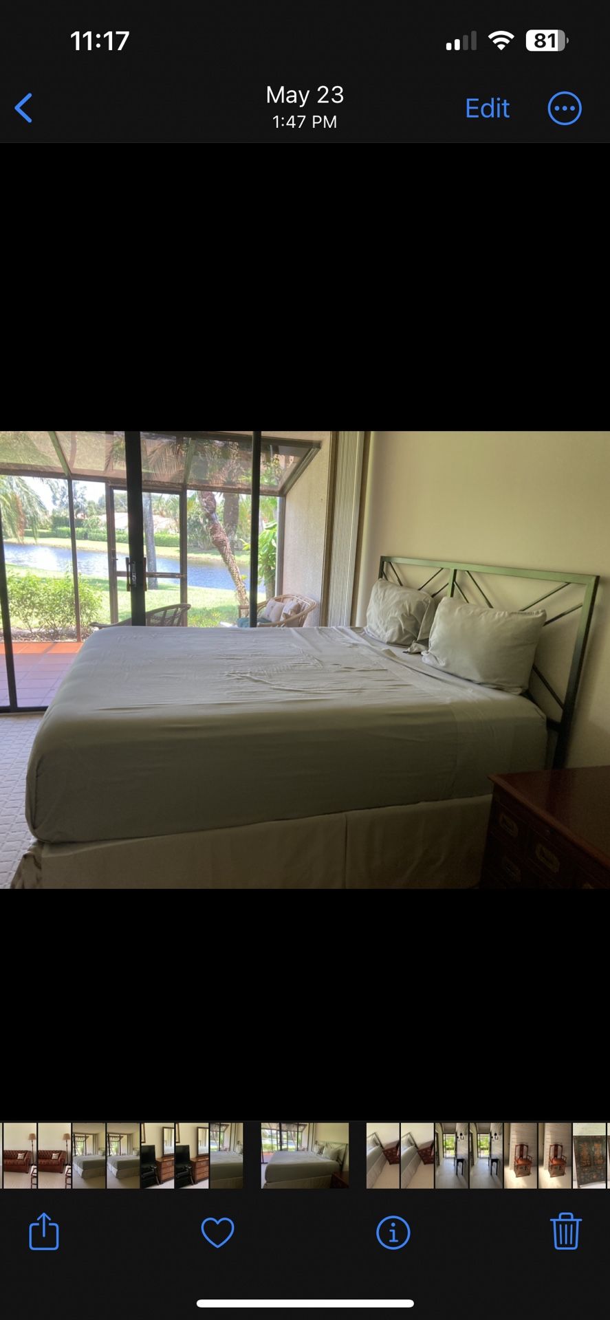 Green Vintage King Sized Mattress New Never Used With Board Included