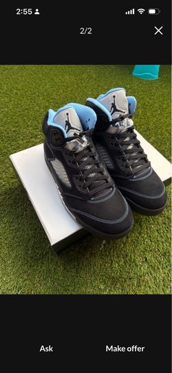 Jordan 5 Retro Black UNC Size 10 $235 yes I have receipt  please be ready now