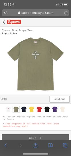 Supreme Cross Logo Tee