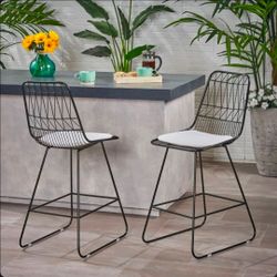 $40!! Brand New Fully Assembled Set of 2 Modern Counter Stools