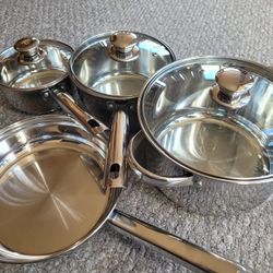 New Stainless Steel Cookware Set 