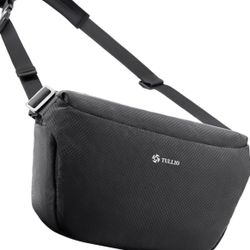 New Camera Bag Sling  Crossbody. Expandable. Black 