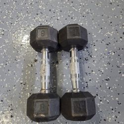 8 Pounds Dumbbells Set Weightlift Workout Weight Exercise 8lbs Rubber Dumbbells 
