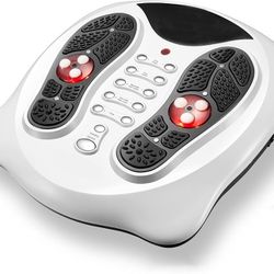 Foot Massager for Neuropathy with TENS Pads, Foot Circulation Stimulator for Plantar Fasciitis, Diabetes Foot Pain Relief Massage Machine