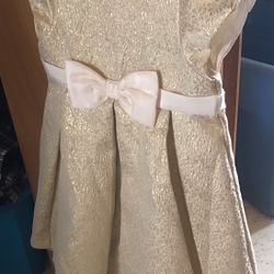 4t Girls Gold Dress