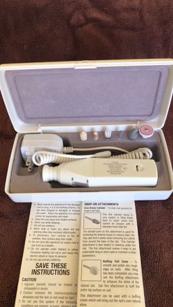 Jilbere Pro Filer Manicure Pedicure Nail Kit satin smooth cordless file buff Gri