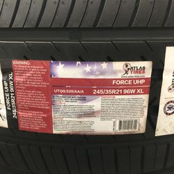 Brand New Tires (1) Atlas Force UHP (245/35R21) (Single) ($99)