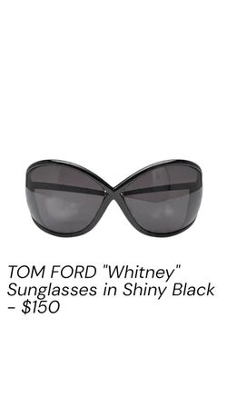 Tom Ford Whitney Sunglasses Shiny Black