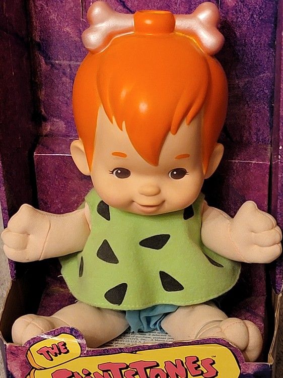 NEW The Flintstones, Bamm Bamm & Pebbles Dolls Mattel Vintage