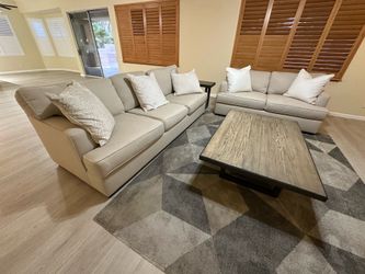 Stonemeade Sofa + Loveseat Set – Modern Neutral Beige