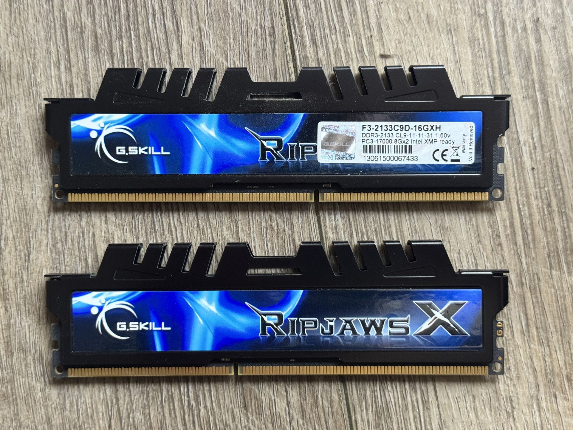 🔥 G.SKILL Ripjaws X DDR3 RAM – 16GB (2x8GB) | 2133MHz | Fast SDR3 🔥