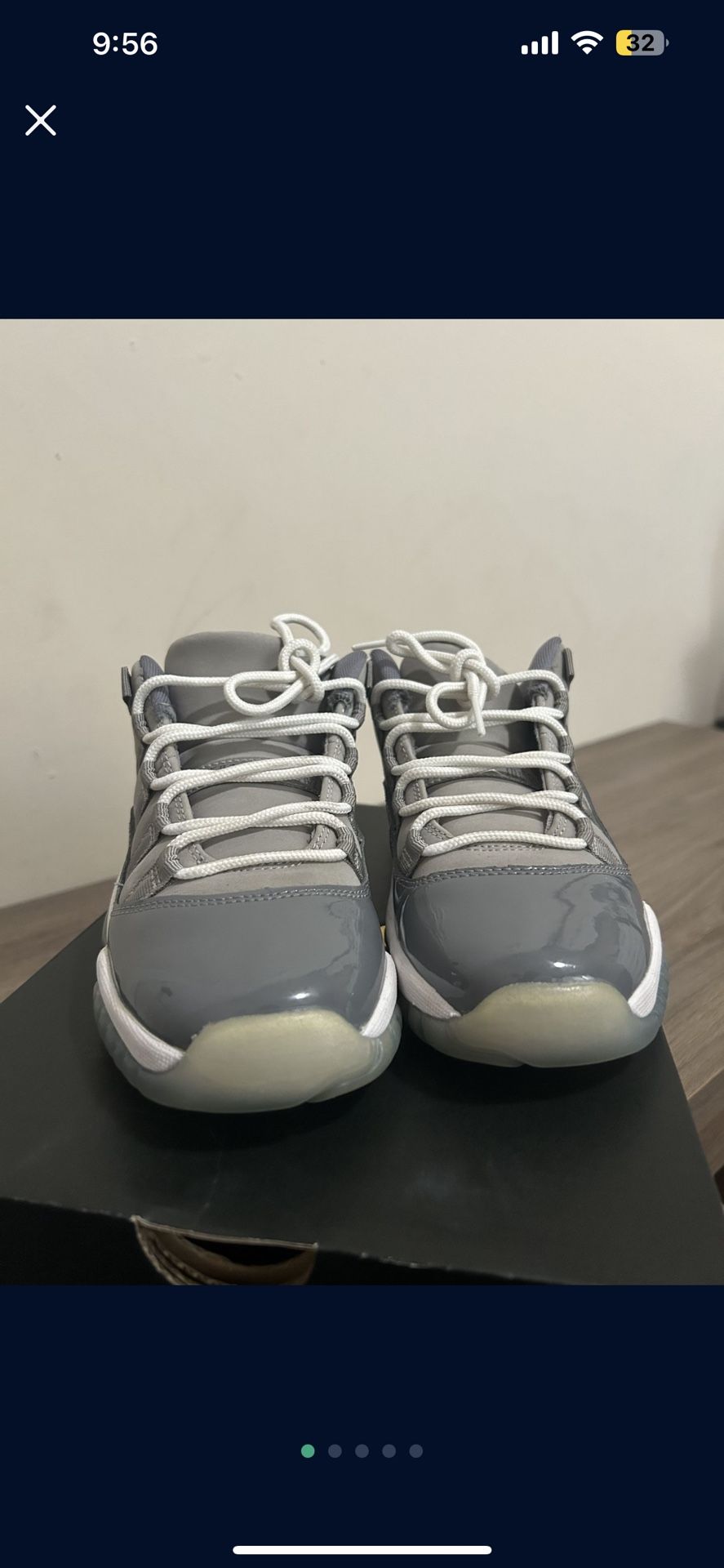 Jordan 11 Lows Cool Grey Size 4Y