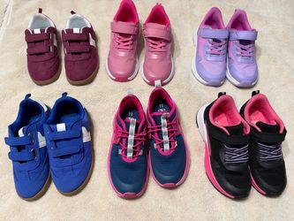 Lot of 6 Kids Sneakers Assorted Colors