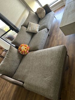 Sofa, table, chair, full sz bed