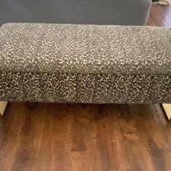 Ashley Furniture Leopard Print Ottoman With storage