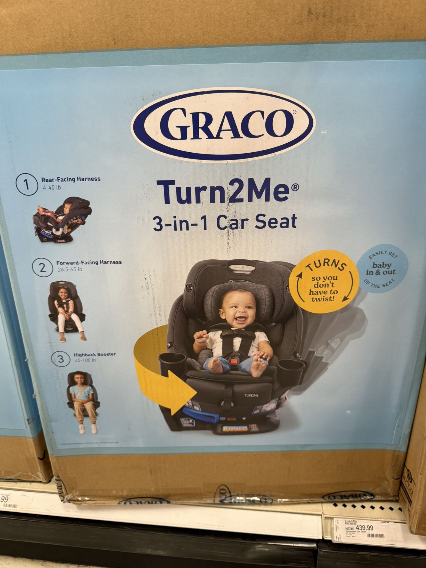 Graco 3 In 1 Swirvel Car seat