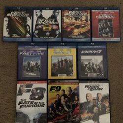 Fast and the Furious Bluray Paul Walker Vin Diesel Car Racing