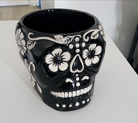 Ceramic Skull Planter
