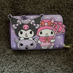 My Melody & Kuromi Halloween Glow-In-The-Dark Zipper Wallet Lounged