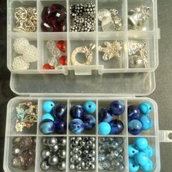2 Cases Of Beads And Charms