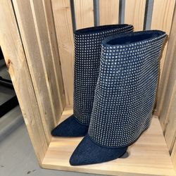 Bling Denim Boots