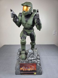 Rare Vintage 2000s Microsoft Xbox Halo 2 Master Chief Promo Standee Display 38" Tall