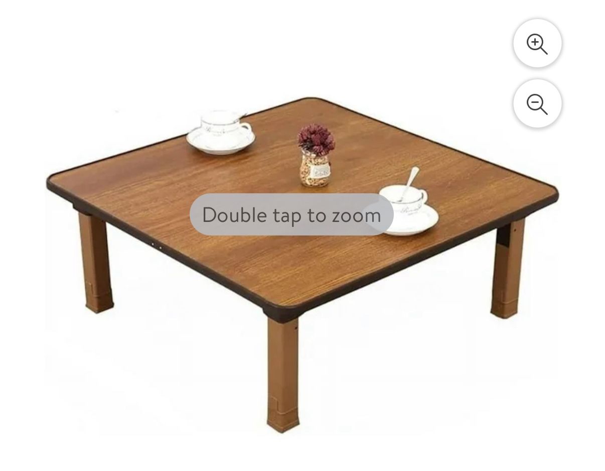 Japanese-Style Square Folding Tea Coffee Table