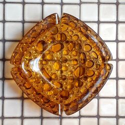Vintage Blenko Amber Glass