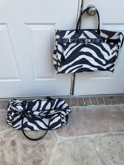 Zebra design 2 piece Carry-on Luggage