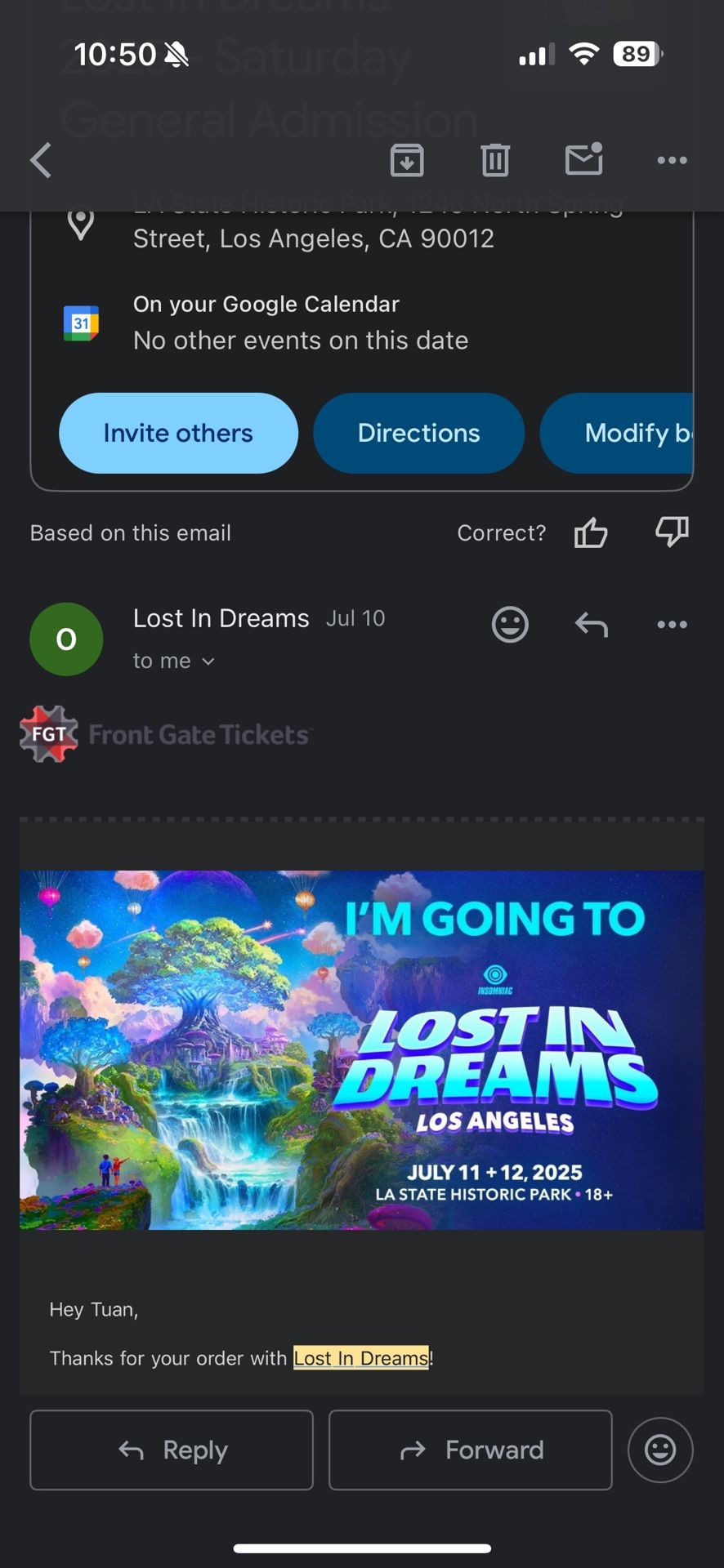 Selling 2 Saturday Lost In Dreams