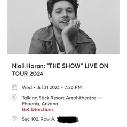 Niall Horan Ticket