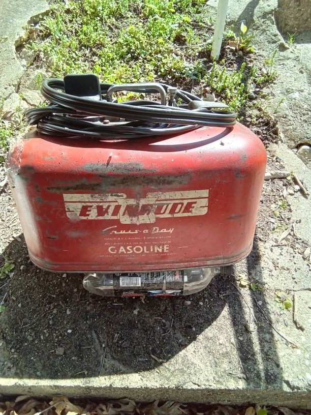 Vintage Evinrude 6 Gallon Outboard Motor Boat Marine Gas Tank