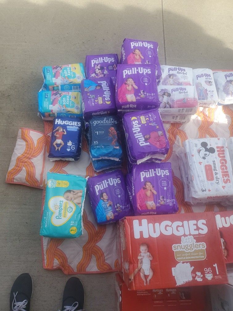 Diapers Pull Ups Wipes