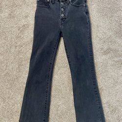 Madewell Cali Demi-Boot Jeans in Bellspring Wash: Button-Front Edition Size: 24