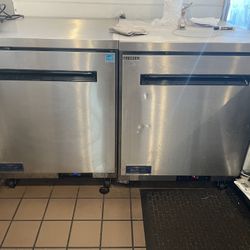 Undercounted Commercial Freezer And Refrigerator