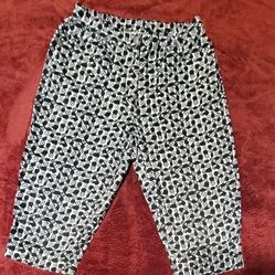 WOMENS ALLISON DALEY PETITE SHORTS BLACK AND WHITE PRINT SIZE 4/5