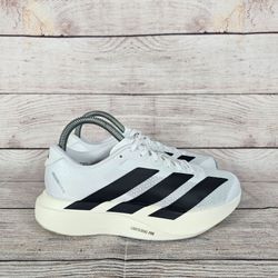 Adidas Adizero EVO SL J Running Shoes White Black Size Men 4 / W 5 KI8482 NWOB