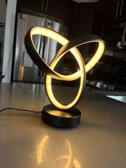Modern LED Knot Table Lamp 9” x 9”