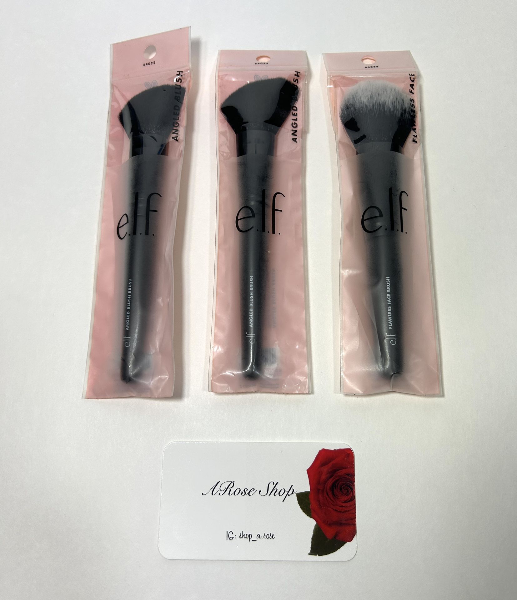Bundle Lot of 3 E.L.F. Flawless & Angled 84308/84022 Face Brushes