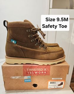 Twisted X Safety Toe Work Boots Size 9.5