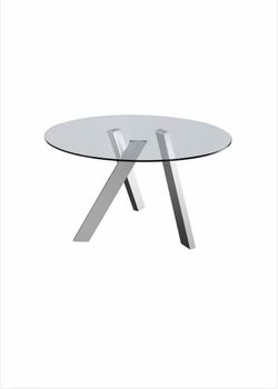 Modani Round Glass Dining Table