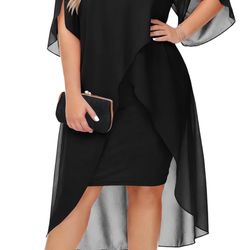 Wedding Guest Dress, Black, 18W, BRAND NEW